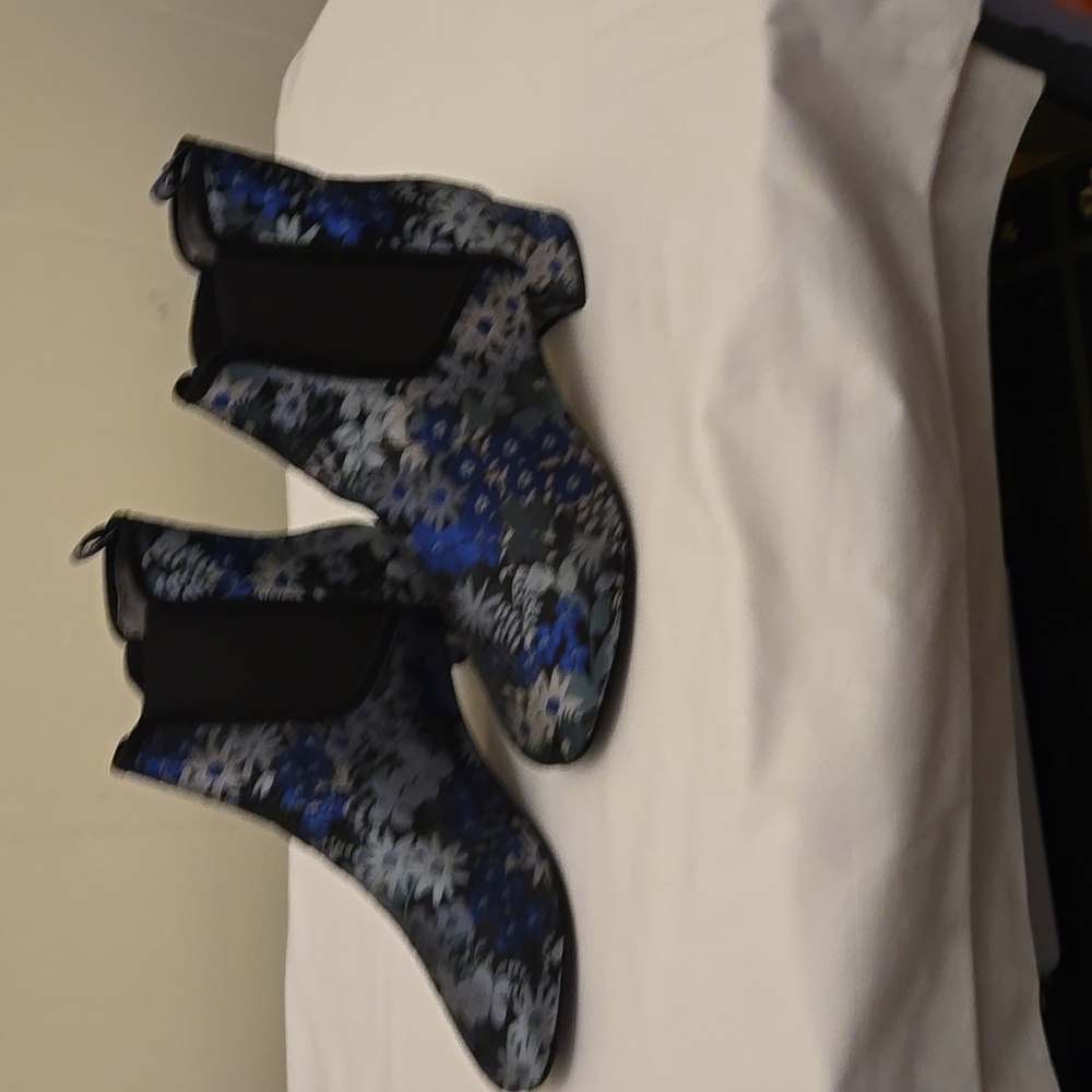 Yosi Samra Booties Floral Blue 11 Penelope - Picture 2 of 8